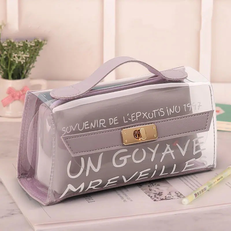 Small Daisy Transparent Pencil Case for Stationery