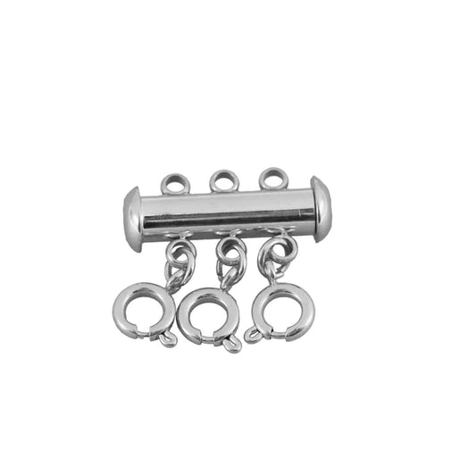 Stainless Steel Bracelet with Magnetic Buckle & Pearls