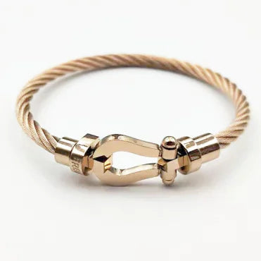 Magnetic Buckle Stainless Steel Wire Bracelet