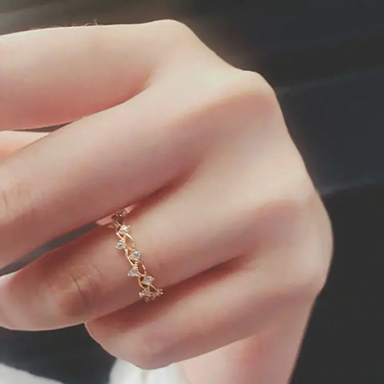 Elegant S925 Sterling Silver Statement Ring