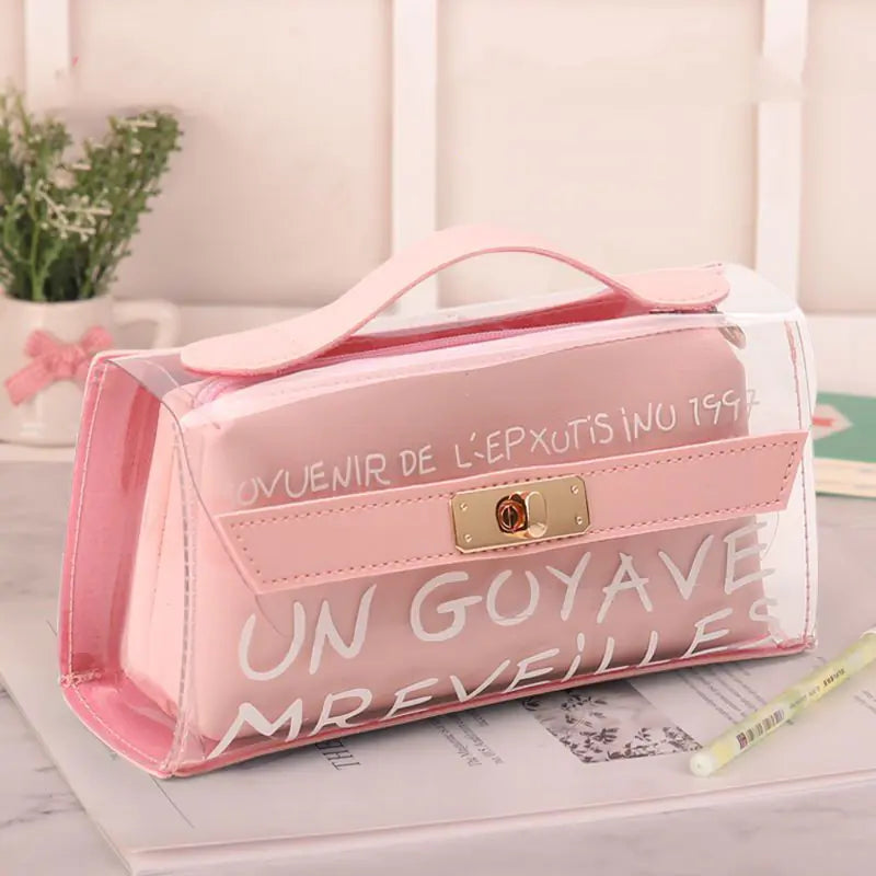 Small Daisy Transparent Pencil Case for Stationery