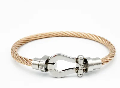 Magnetic Buckle Stainless Steel Wire Bracelet