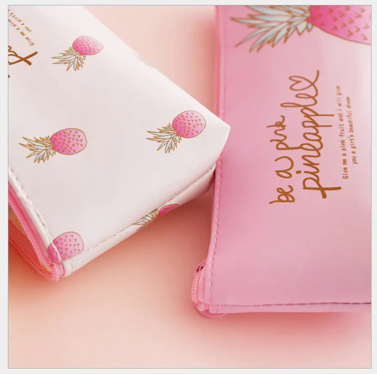 Pink Pineapple Pencil Case and Stationery Box